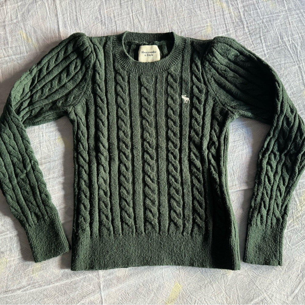 A&F Classic Logo Crewneck Women Sweater